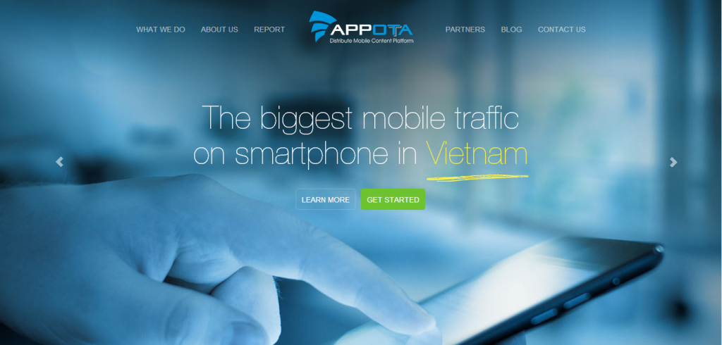 Appota home page